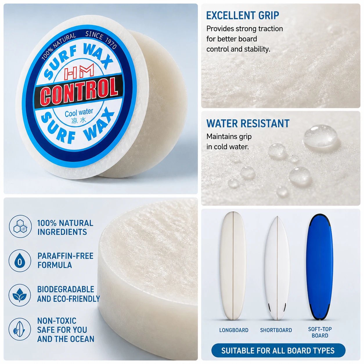 Lilin Selancar Anti-Selip, Lil - Surfboard Wax Tropical ulasan dan harga
