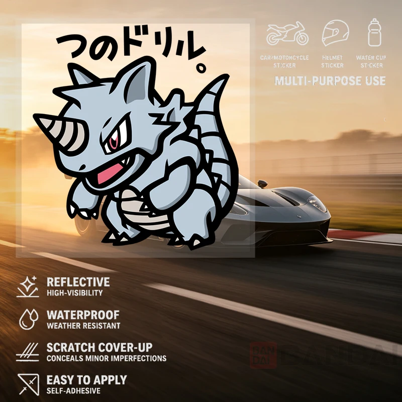 Car Stickers Cartoon Blue Dragon Vinyl Decal Waterproof Die Cut UV Resistant for Bumper Helmet Auto Decor