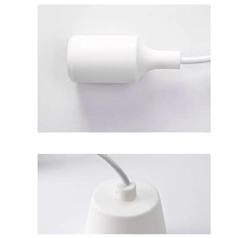 Ceiling Mounted E27 Hanging Lamp Holder Silicone Dining Room Pendant Lamp Base LED Light Socket For Kitchen Dining Room