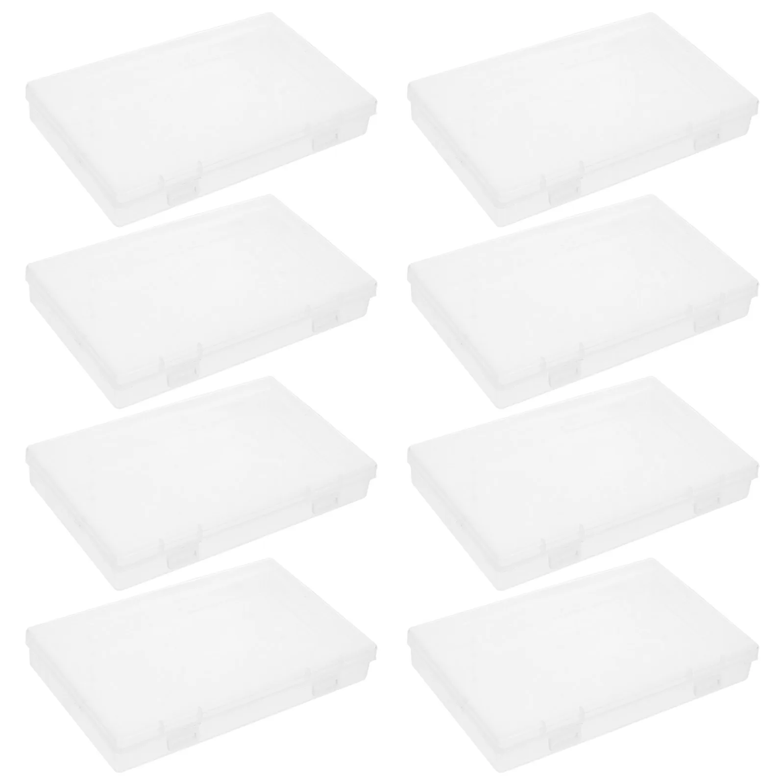 

8 Pcs Photo Storage Box Plastic Cards Holder Display Case Portable Jewelry Containers ganizing Boxes Game Cards Cases Postcards