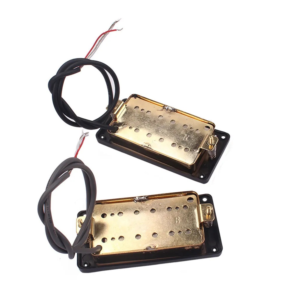 

P90 Pickup Kits Golden Frame Cover Neck Bridge High Output Balanced Tone for Electric Bass Guitar Guitar Accessories