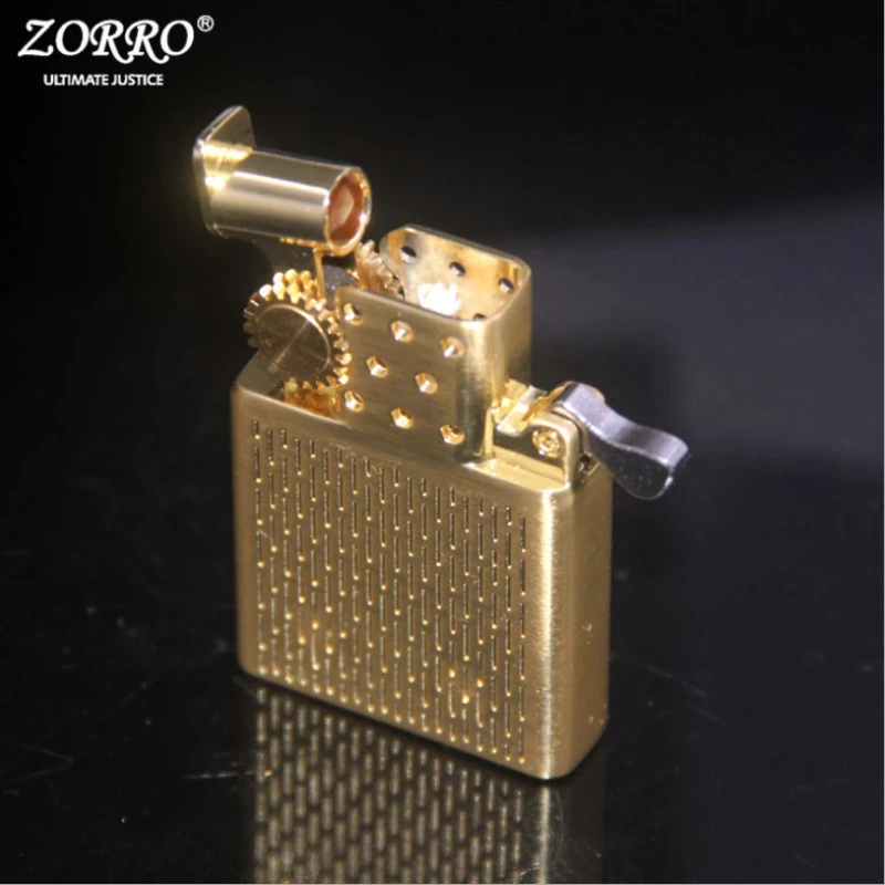 ZORRO Dual Flame Torch Plug-in Lighter Gas Jet Windproof Flint Gasoline Lighter Inflatable Butane Kerosene Liner Tool