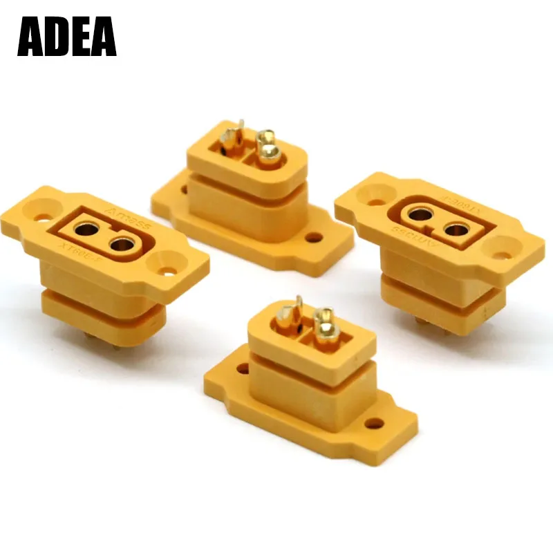 

5pcs/lot Amass XT60E-F XT60 XT 60 DC500V 30A-60A Female Plug Gold/Brass Ni Plated Connector Power Battery Connecting Adapter