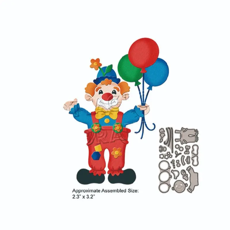 circus clown dies metal cutting layering die scrapbook balloon die photo album decoration diy card craft