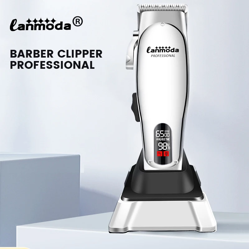 

Professional Hair Clipper Barbers Electric Haircut Machine Man Hair Cutting Grooming Kit Beard Trimmer High Power Men's Shaver
