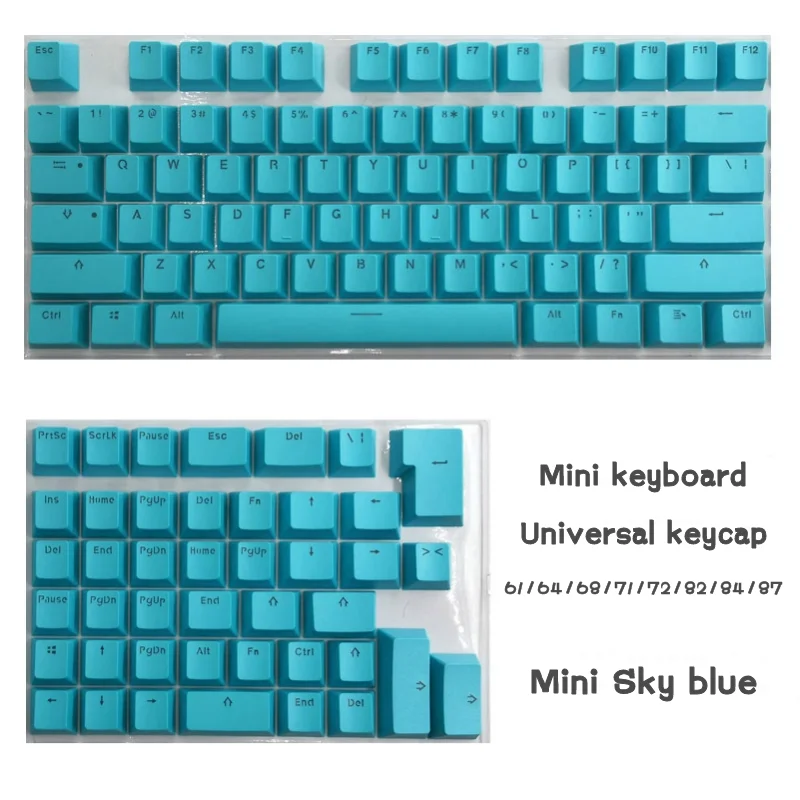 

OEM Profile Backlit PBT Keycaps For Mechanical Gaming Keyboard ISO Layout 61/64/68/71/72/82/84/87 Key Mini Keycap Custom GK61