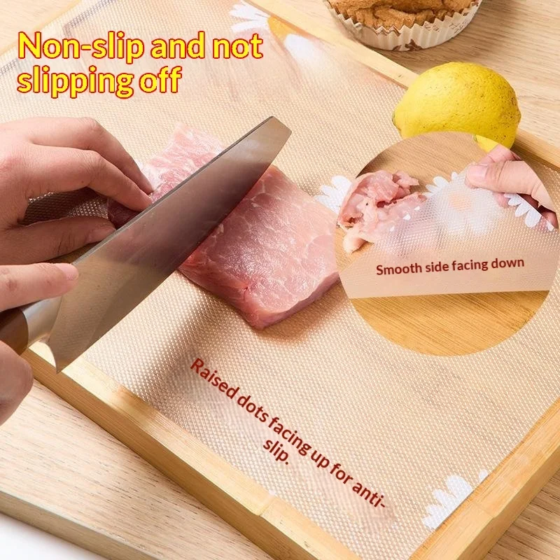 Antibacterial POE Cutting Board Paper Plastic Cuttable Chopping Boards Paper 24x300CM Disposable Cutting Board Mat Outdoor