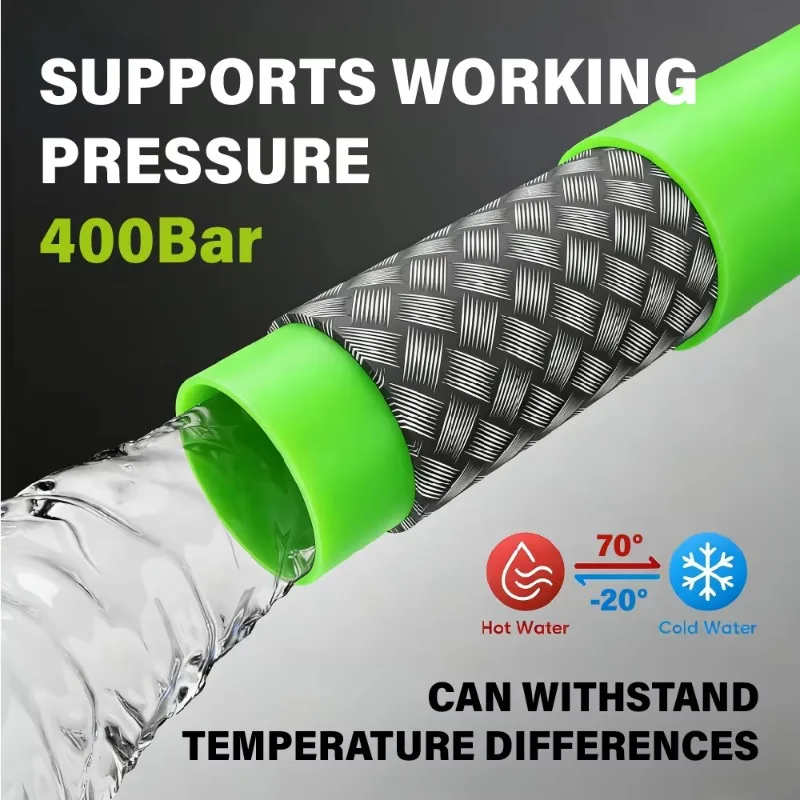 1/4 5/16 3/8 1/2 Inch 400 Bar High Pressure Water Jet Cleaner Hose Reel For Car Washing Cleaning