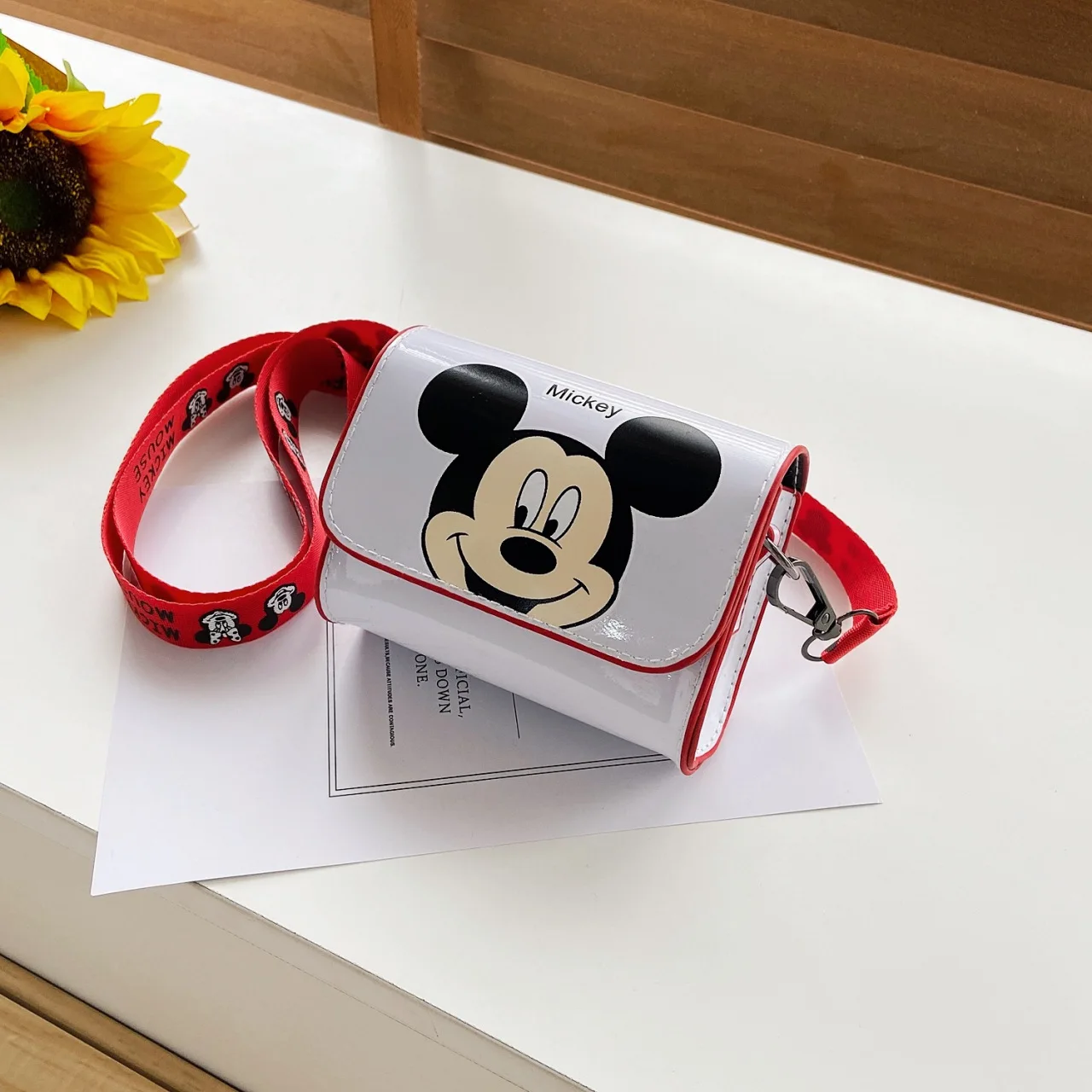 

New Disney Women's Bag Kids Bag Mickey Mouse Cartoon Pictures Shoulder Bags Cute Girl Messenger Bag Coin Purse Fashion Gifts