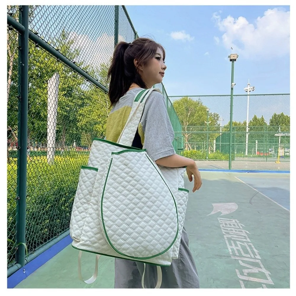 Lightweight Tennis Tote Bag Extra-Large Waterproof Badminton Backpack Versatile Durable Pickleball Racquet Bags for Women Men