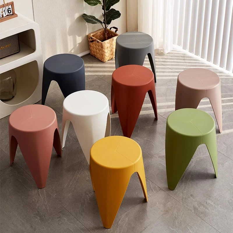 Industrial Stool Lazy Chair Dining Room 4pcs Furniture Portable High Kitchen Tabouret Design Modern Muebles Stools Nordic