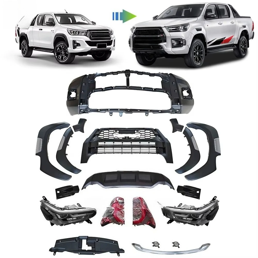 

Precision-Molded FORToyota Hilux Revo Rocco GR 2022 Style Plastic BODYKIT