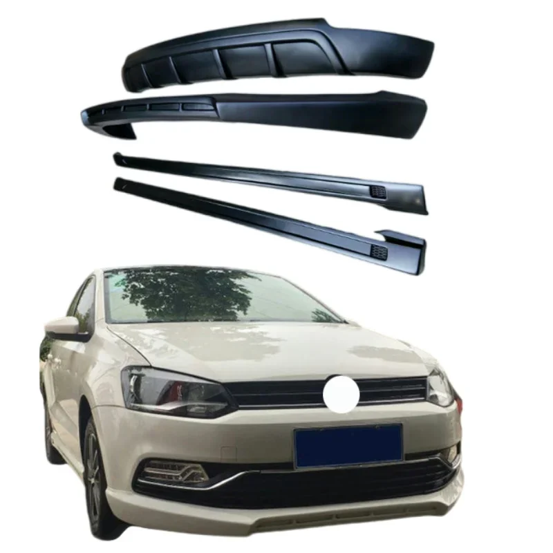 

Auto Body Systems Pp Wide Body Kit Rear Bumper Lip Front Bumper Lip Side Skirt For Volkswagen POLO 2014 2015 2016