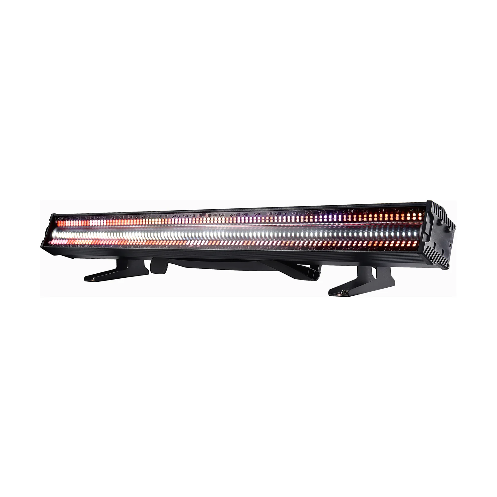 96X2W LED White Strobe Bar With RGB 3IN1 LED Auxiliary Wash Strobe Running Horse Effect Stage Background DJ Bar Party Concert