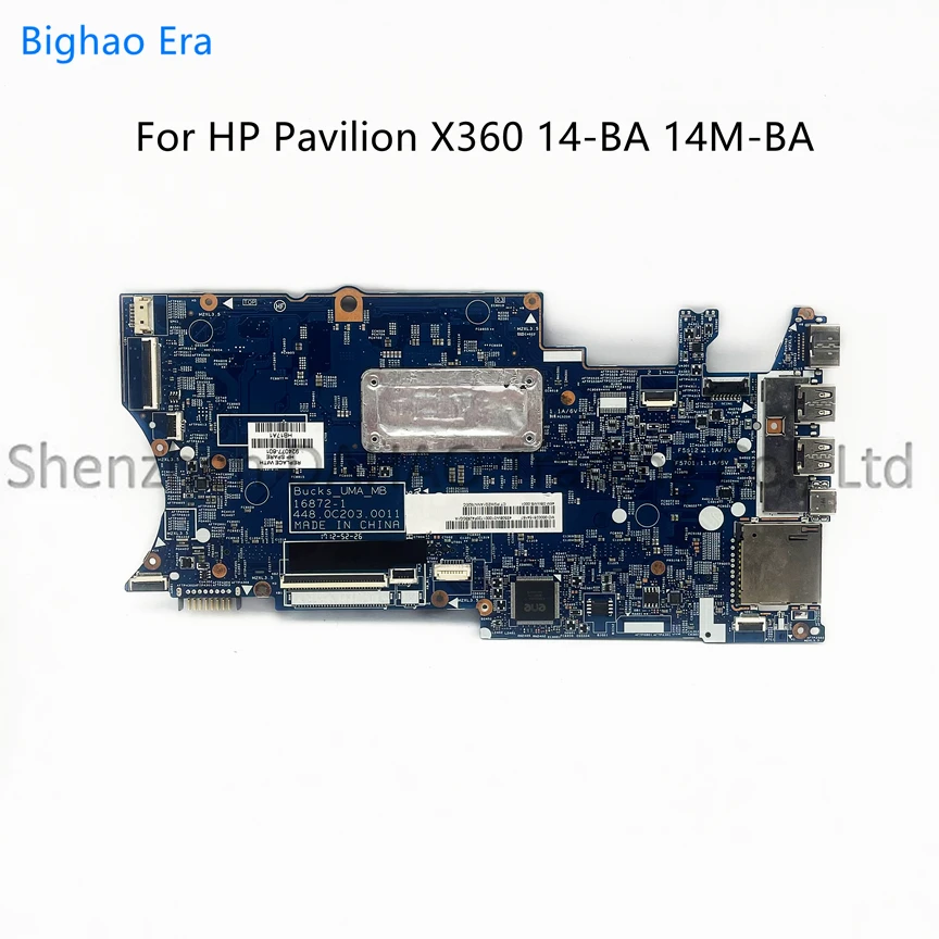 16872-1 448.0C203.0011 For HP Pavilion X360 14-BA Laptop Motherboard With 4415U i3-7100U i5 i7 CPU DDR4 923689-601 926714-601