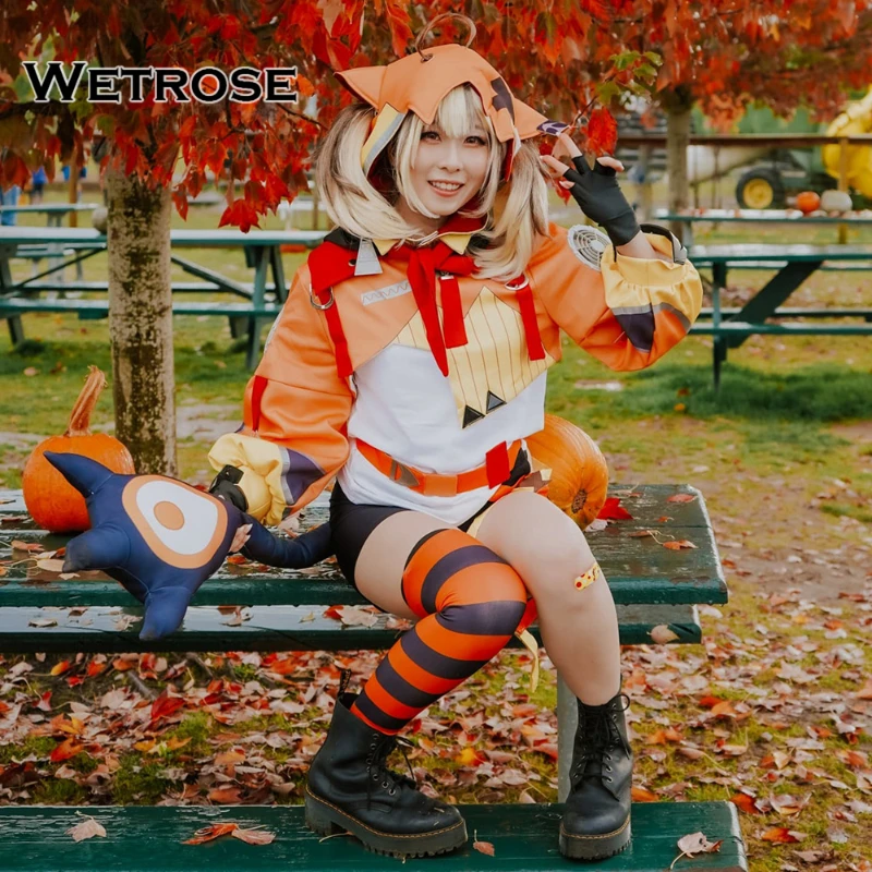 【Wetrose】In Stock Gigi Murin Cosplay Costume Hoodie Hololive Justice Hitomania Holo EN Vtuber Full Set Wig Halloween Xmas