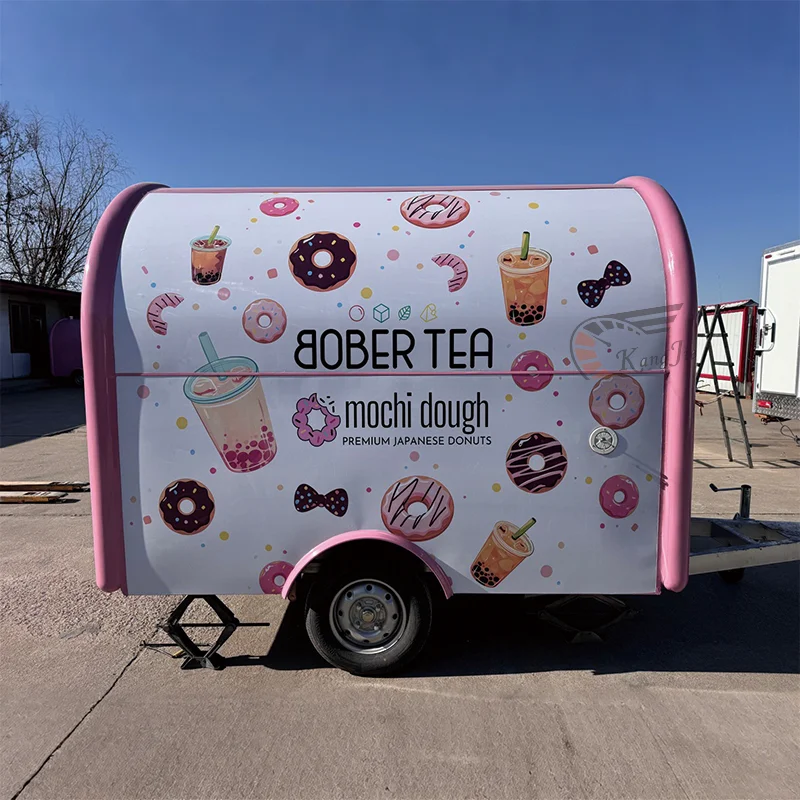 

Factory Price Customized Mobile Restaurant Hot Dog Taco Truck Coffee Shop Food Cart Mobile Food Truck Trailer with Kitchen