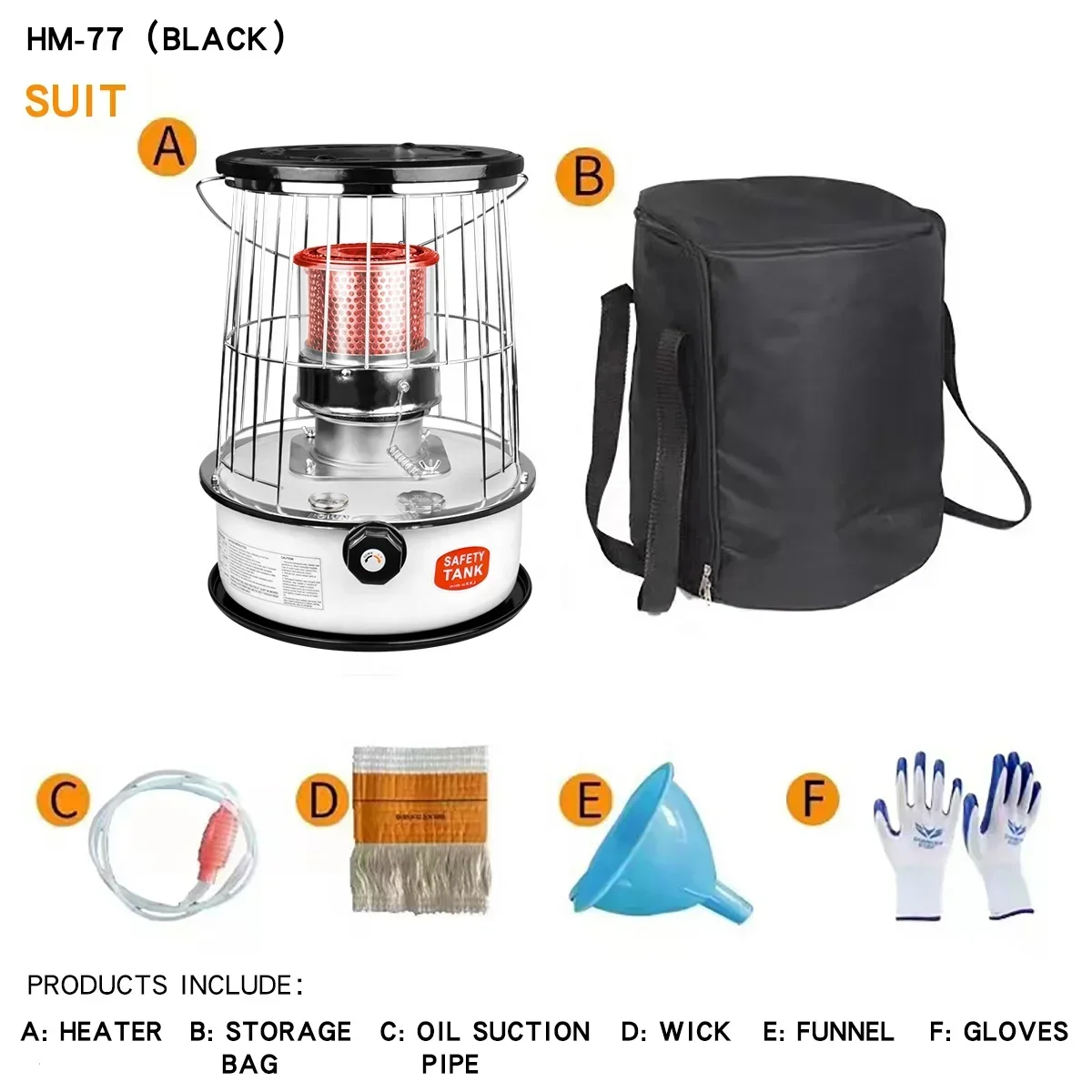 Wholesale Hot Selling Kerosene Heater Stove Portable Mini Durable 6L Indoor Kerosene Heater For Cooking And Heating