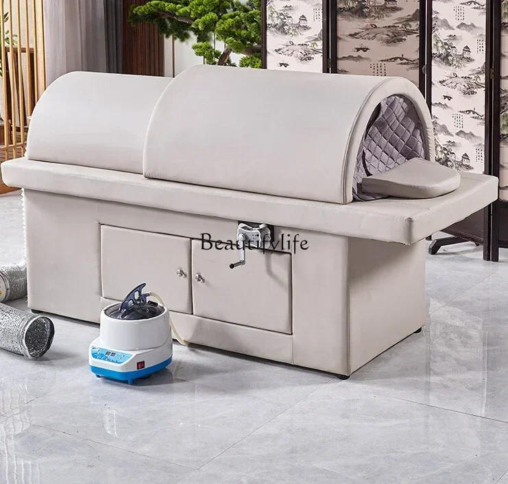 

Fumigation Moxibustion Foldable Bed Special Sweat Steaming for Beauty Salon Home Whole Body Physiotherapy