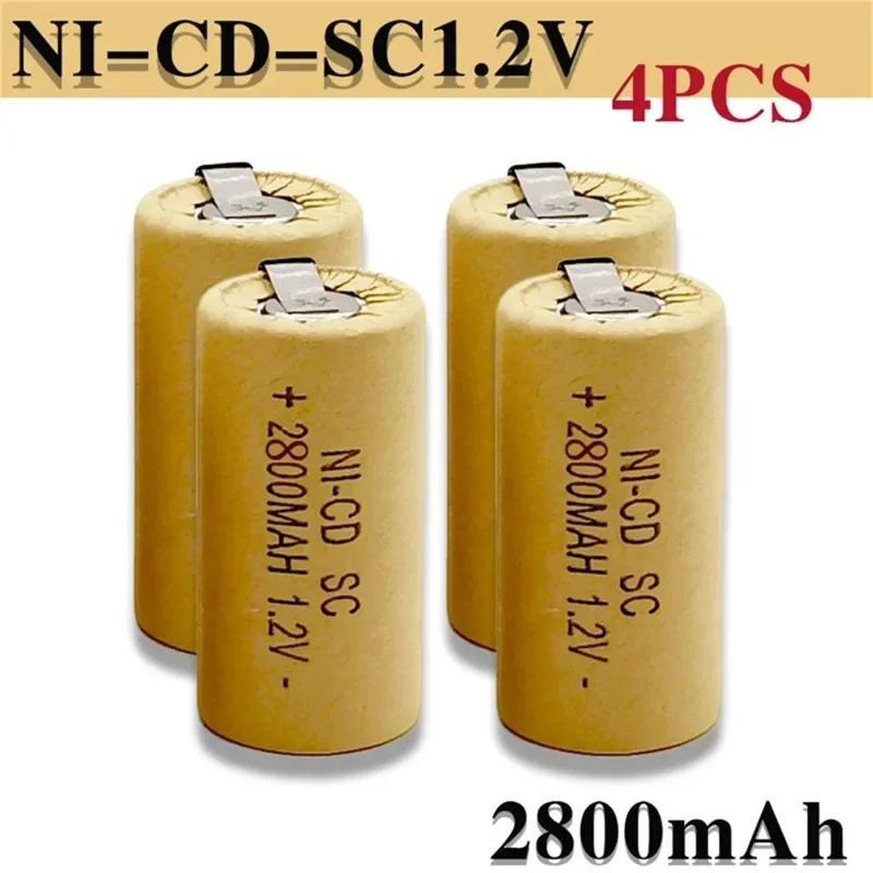 

2800mAh SC NiCad Rechargeable Battery for Bosch Hitachi and DeWalt Power Tools, Screwdriver Battery, 1.2V, High Quality