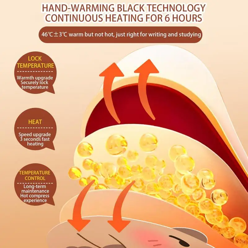 Aquecedores de mãos e dedos dos pés dos desenhos animados aquecedor de mão ativado por ar até 6 horas de calor pacotes de calor de super longa duração para crianças