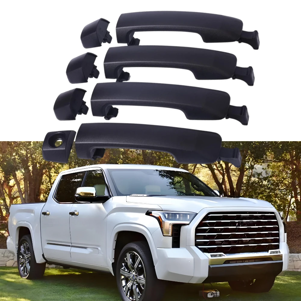4PCS For Toyota Tundra 2007-2020 Full Set  Front Rear Left Right Exterior Door Handles Kit 69210-0C010 69217-0C030