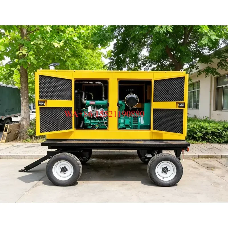 WMWMNU for 2025 New 75Kva Diesel Generator on Trailer Mounted Quiet 40Kva 150Kva Trailer Type Diesel Generator