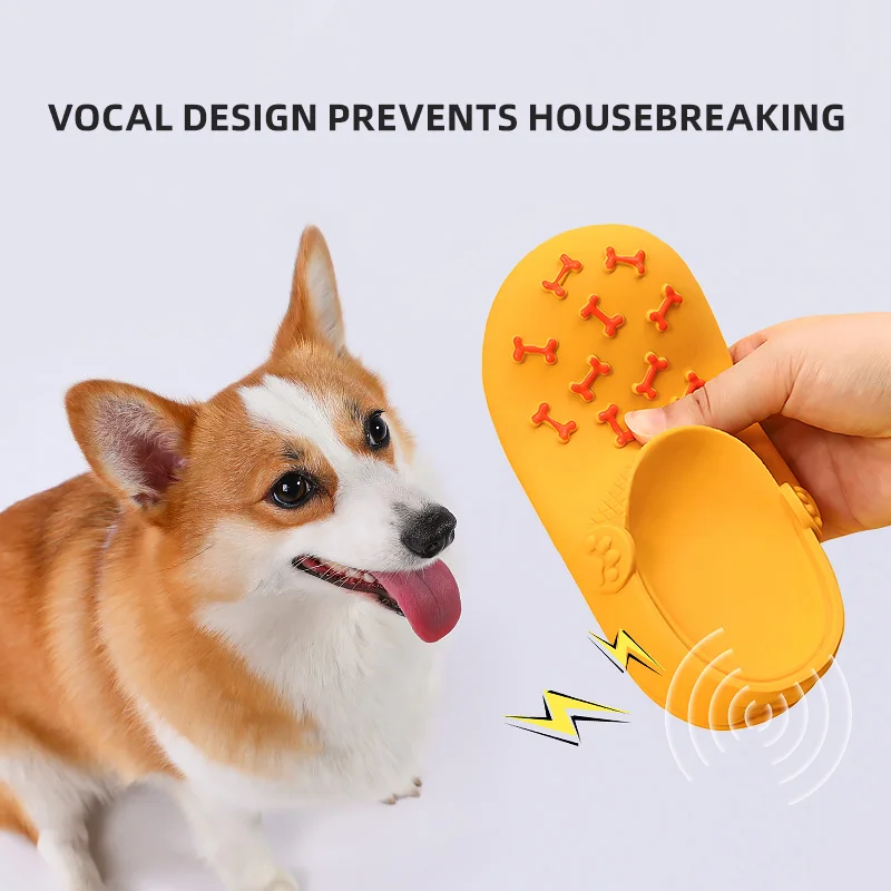 HOOPET Dog Toys Sound Latex Slippers Bite Resistant Self Heating Boredom Puppy Corgi Large Dog Pet Dog Supplies