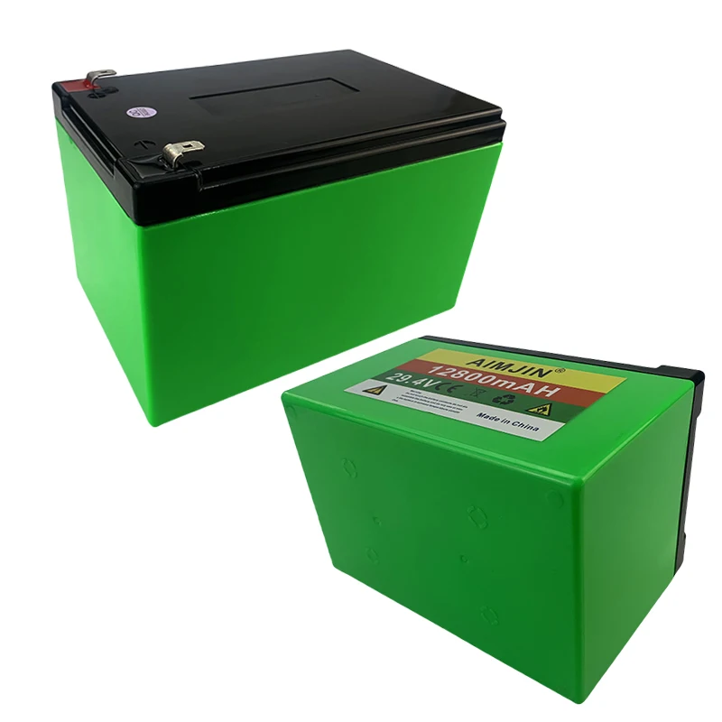 29.4V 12800mAh Lithium Battery Has Built-In BMS And Large-Capacity DC For Outdoor LED Lights And Mobile Phones  etc