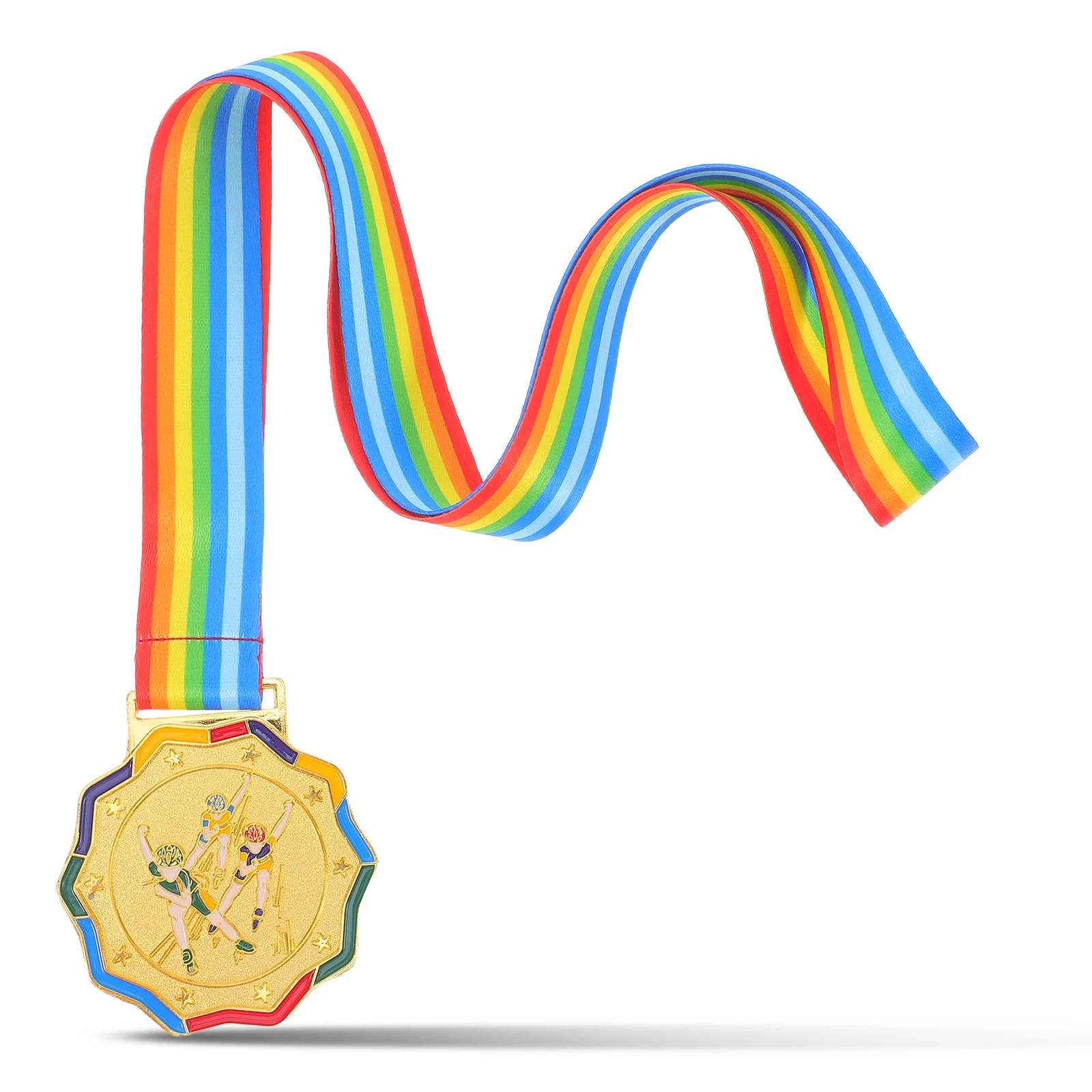 

Children Skating Medals Gold Award Plaque Prize Kids Place Memorial Student Lightweight Durable Winter Patterns