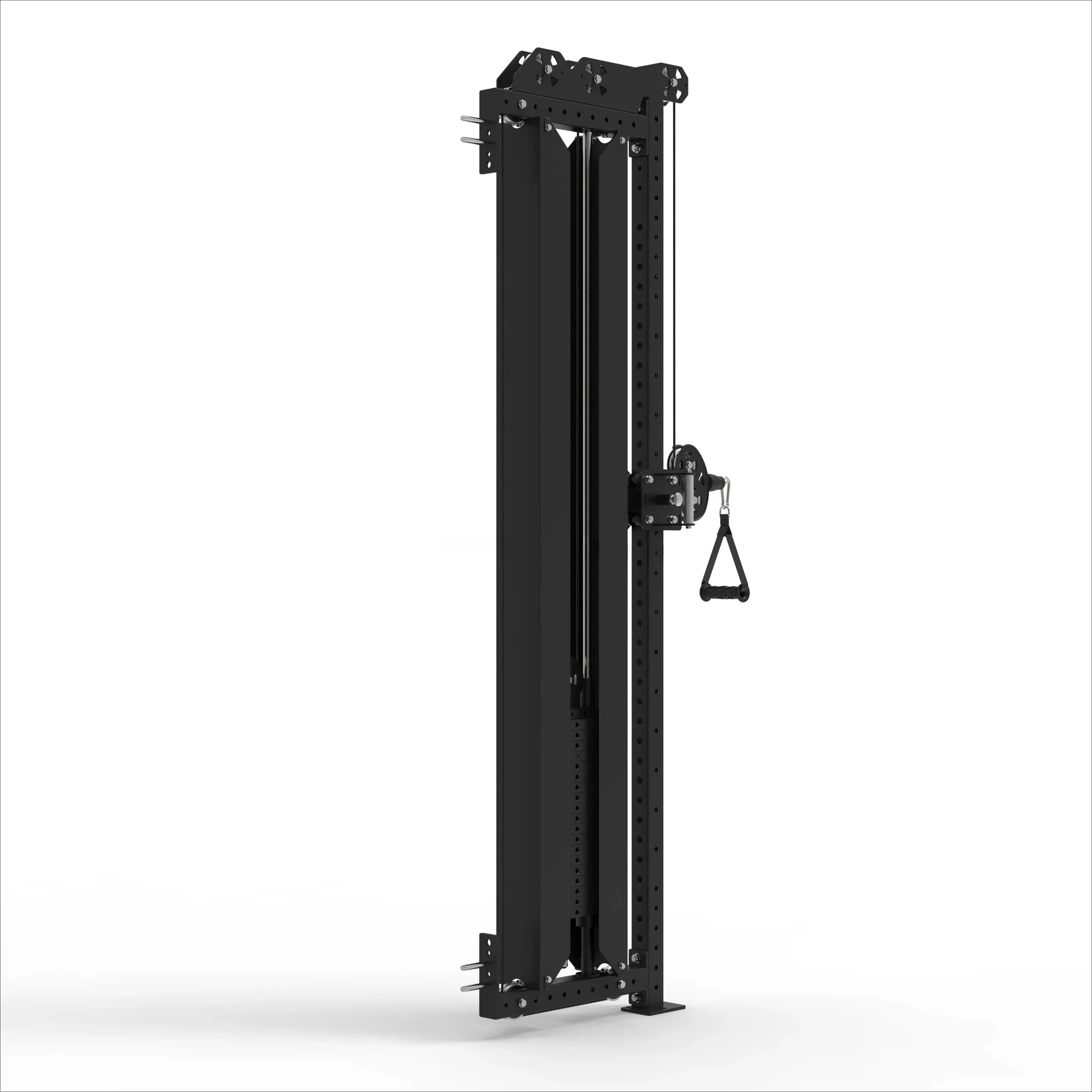 

Wall Cable Mounted Crossover Machine Lat Pull Down Machine With Adjustable Single Dual Pulley System