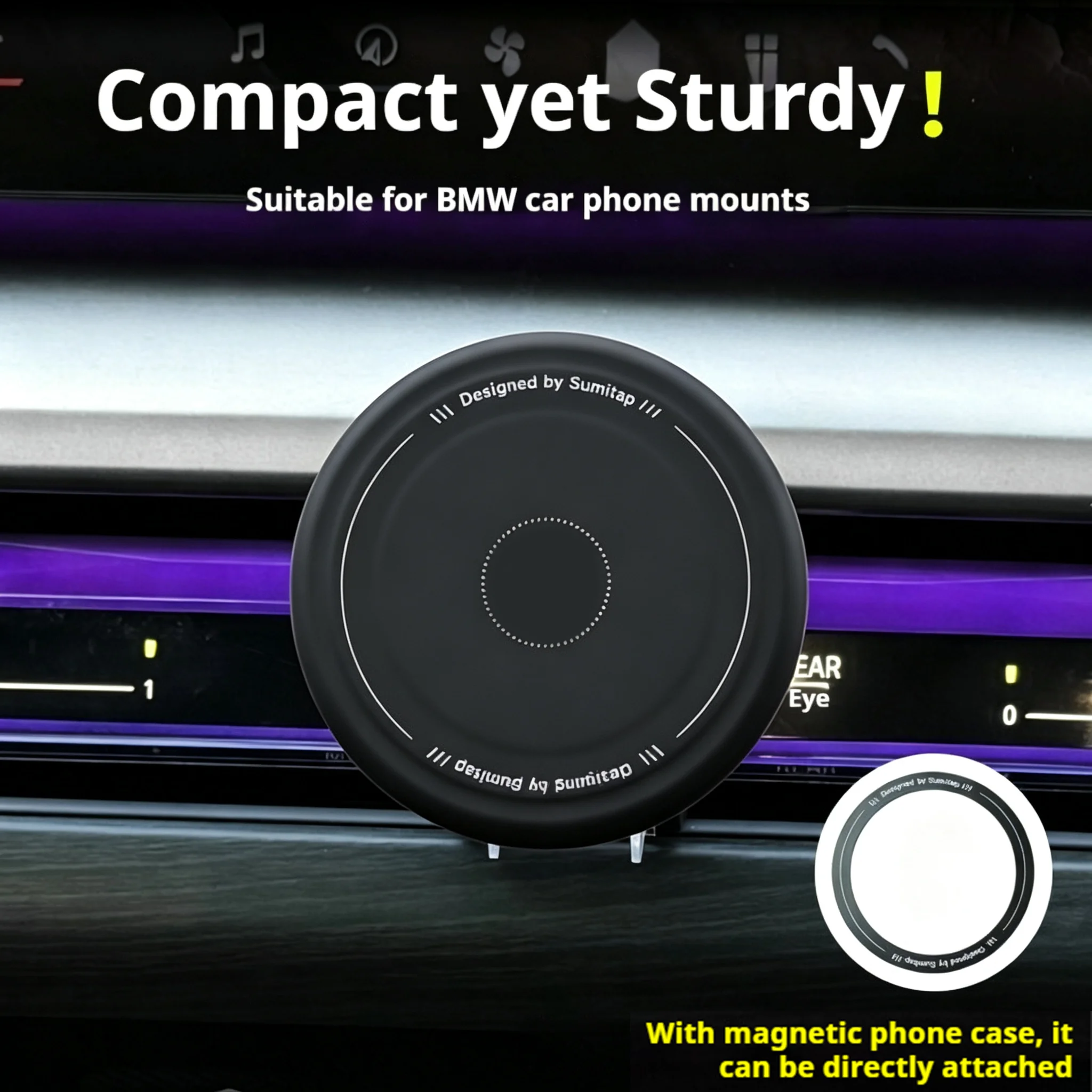 For BMW IX X3X5X6X7 2 3 4 5 7 8 series G20 G60 G70 G45 G05 G06 G07 G30 F44 Car-mounted bracket magnetic navigation accessories