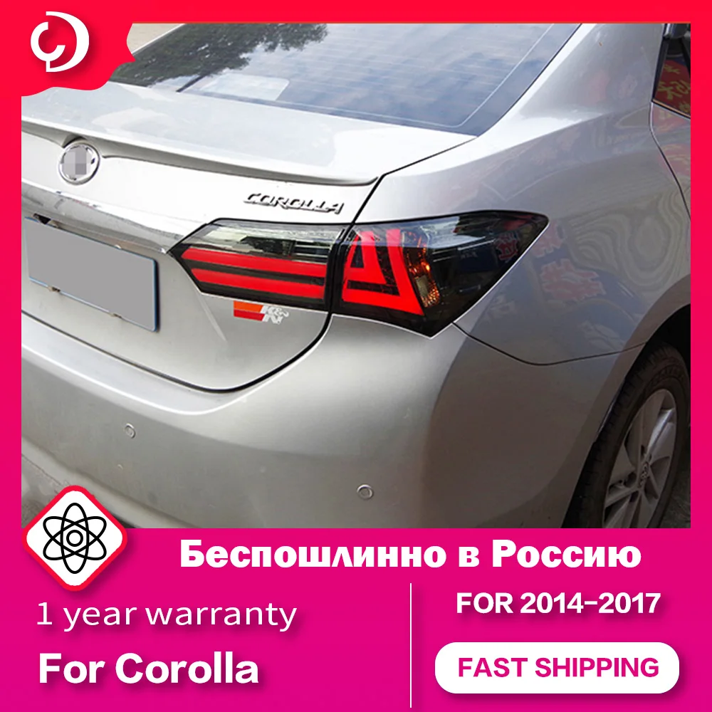 

Taillights for Toyota Corolla 2014-2017 LED DRL Tail Lamp Dynamic Running Turn Signal Rear Reverse Brake Lights Replacement