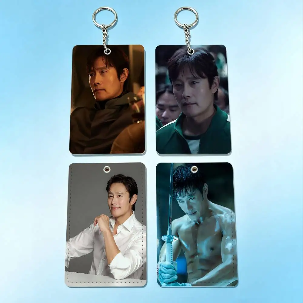 

B-Byung H-Hun Lee Actor Card Holder Men And Womenn Universal Antirust Keychain Learther Access Drop Key Tag Ring
