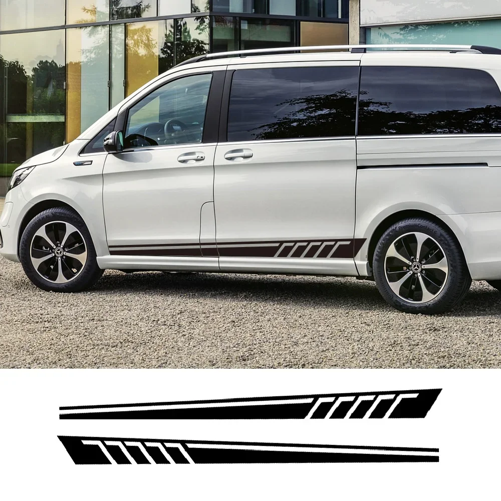 Autocollants de porte latérale de voiture, pour Mercedes Benz Vito classe V W447 V260 Viano WV639, décor en vinyle pour véhicule, accessoires de réglage automatique