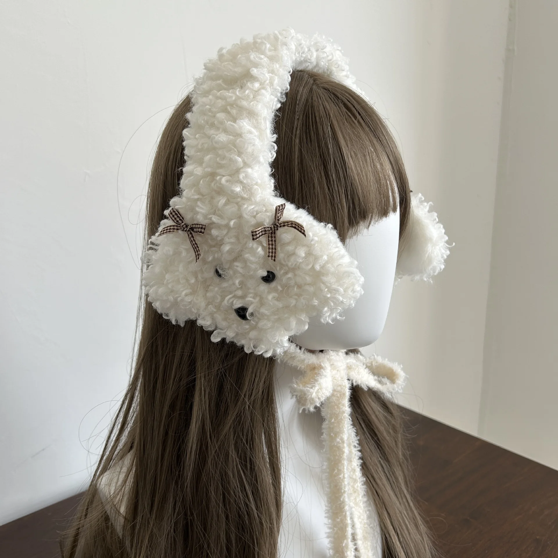 inverno-dobravel-bonito-filhote-de-cachorro-earmuffs-para-protecao-de-ouvido-feminino-cor-solida-branco-quente-frio-orelha-copo-cocar-saco-de-orelha-de-pelucia