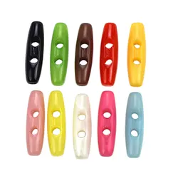 10pcs 10-53MM 2-hole Resin Oval Shape Buttons for Clothes Sweater Coat Bag Decorative Scrapbooking DIY Craft Sewing Accessories