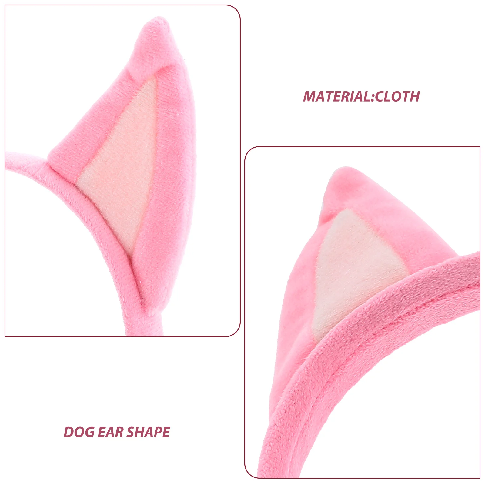 Puppy Ears Headband Halloween for Women Dog Accessories Costume Party Headbands Adults Black Blue