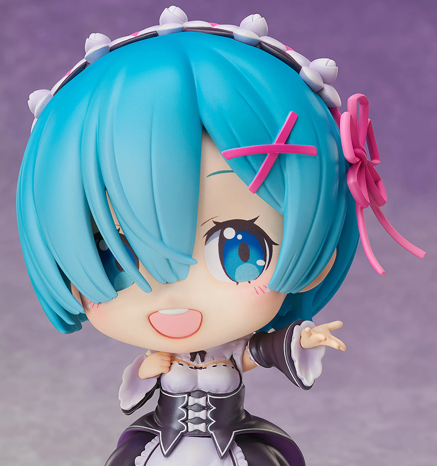 Figura periférica de Anime Life in a different world from zero Rem Q edition, bonita figura de estilo, chica bonita, mano clásica