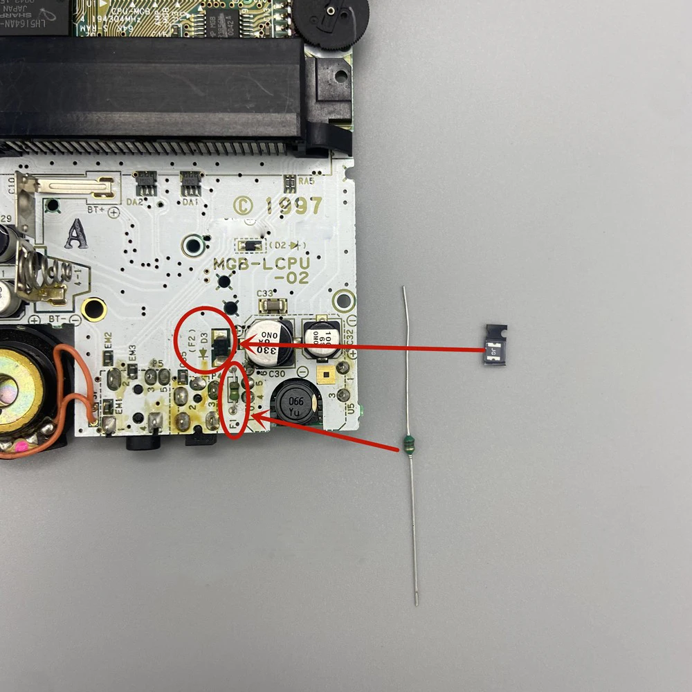 F1 motherboard f1 reparação para gba game console acessórios de alta qualidade, peça de reposição