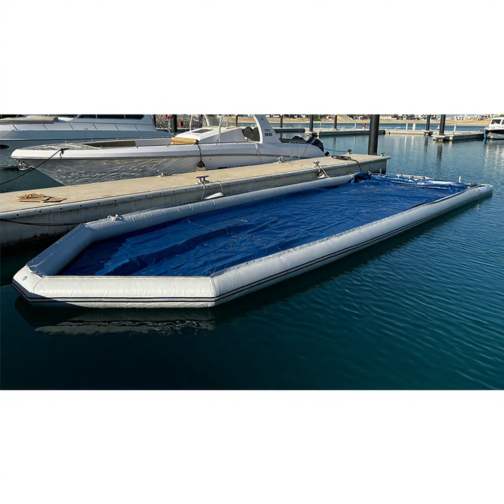 Wholesale PVC Inflatable Loading Dock Shelters Floating Boat Lift Air Boat Parking Platform for Sea