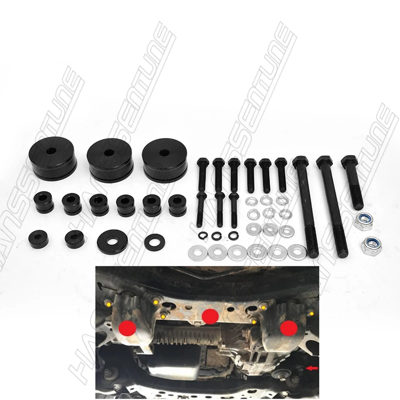 HANSSENTUNE 4x4 IFS Front 25MM Diff Drop Kit Improve CV Angle Differential Drop For Toyota Landcruiser 200 Series (2007-On)