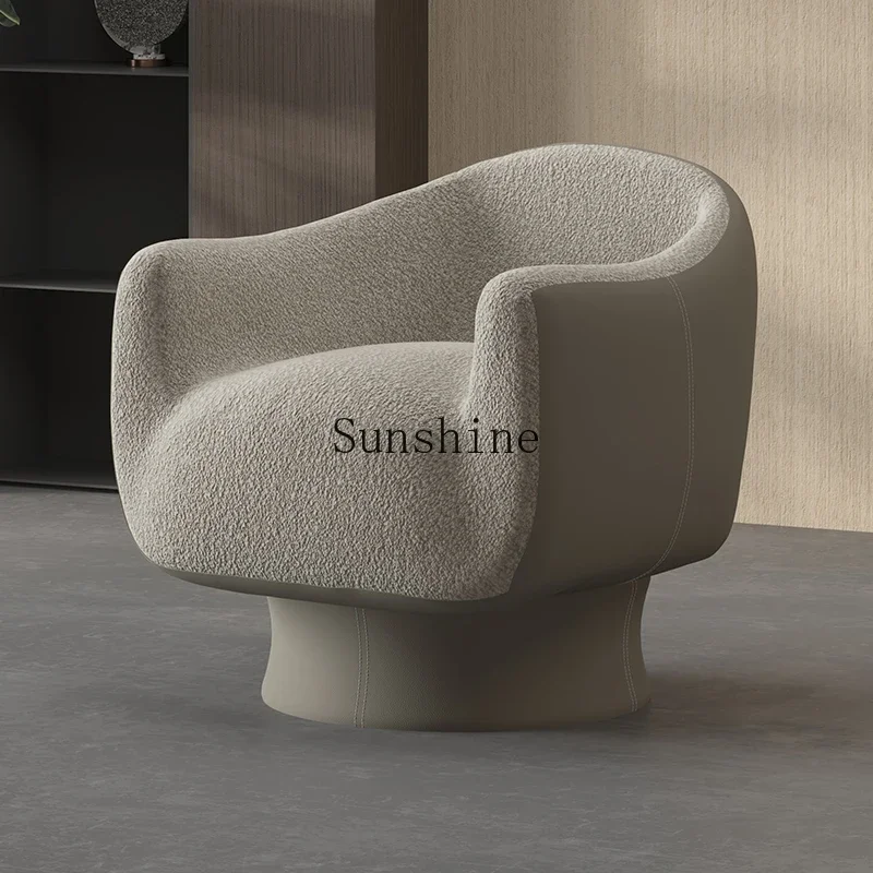 Italian minimalist shell leisure chair living room bedroom sofa single chair