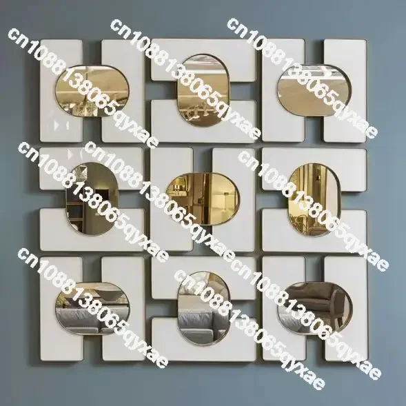 61CM Gold New Modern Design Metal home wall Decor Art living room decoration Wall Hanging mirror decorative