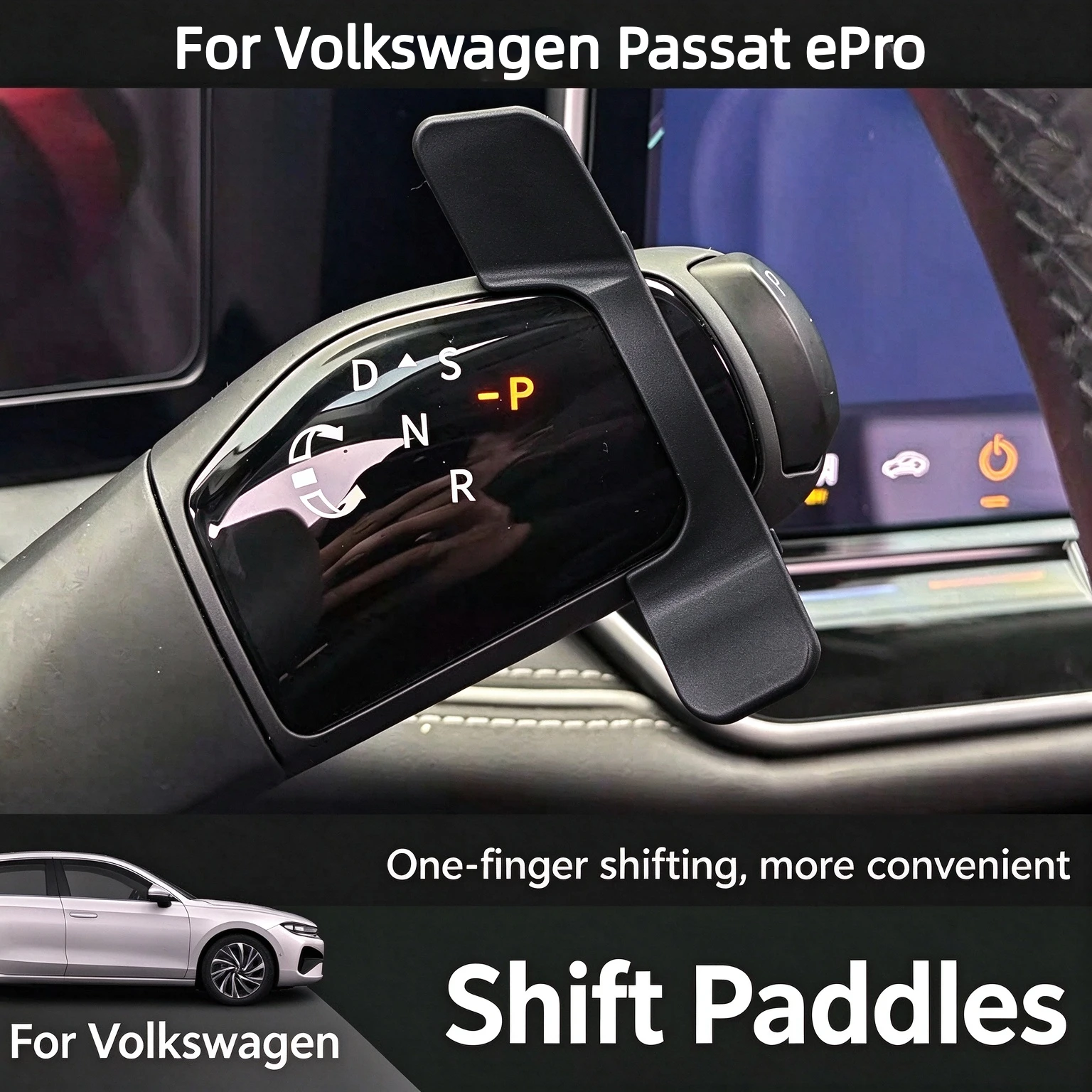 For Volkswagen Passat ePro Column Shifter Trim Cover Gear Shift Paddle Decoration Auto Interior Accessories