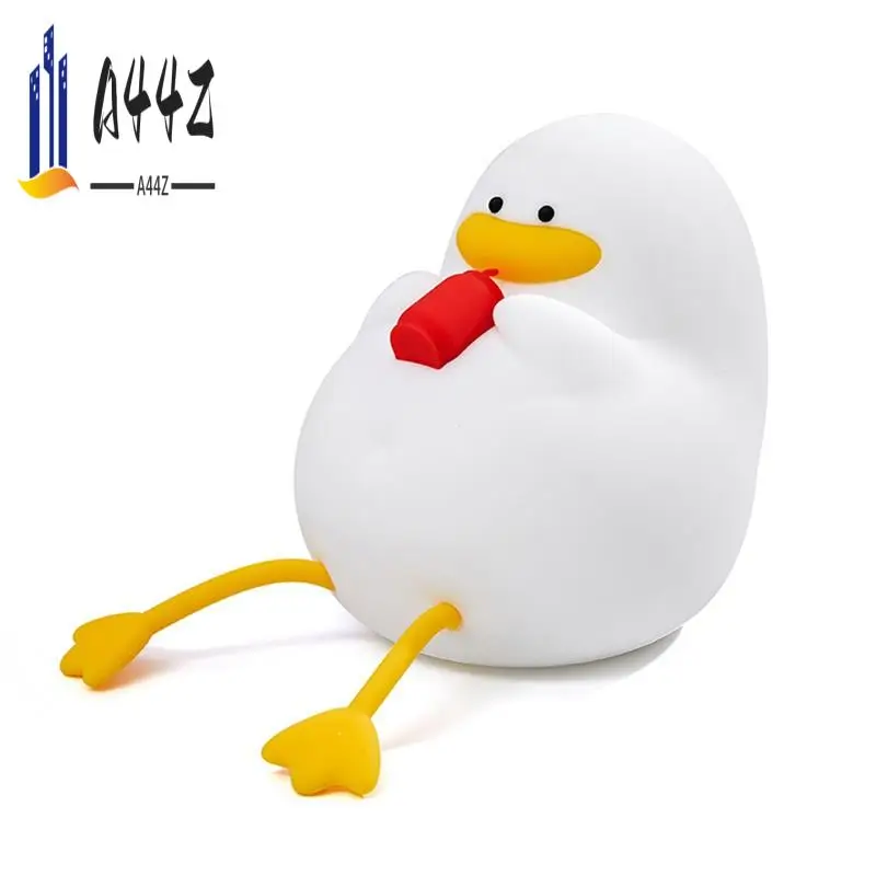 a44z-ナイトライト-happy-duck-プレミアムシリコンランプ、かわいい調光可能な常夜灯で就寝時の雰囲気を落ち着かせます。