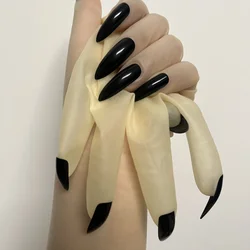 Latex Nail Art Split Finger Gloves Ultra-Thin High Elastic Gloves One-Piece Molding Animation