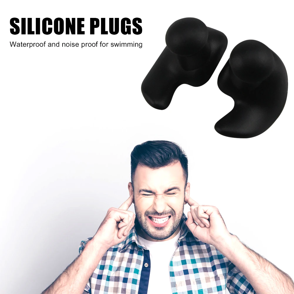 

Swimming Ear Plug Sleeping Ear Plugs Sound Insulation Silicone Ear Protection Earplugs Waterproof Soft for Swimming Showering