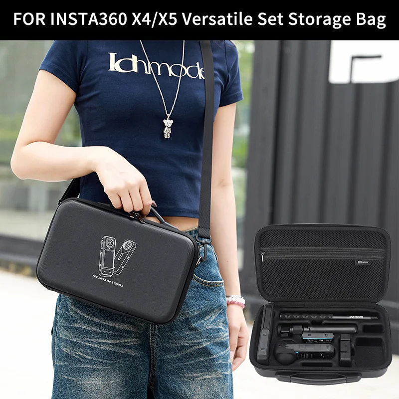 1Pcs Box For Insta360 X5 X4 Camera Carrying Case Portable Storage Bag Protective Case For Insta360 X4 Action Camera Accessories