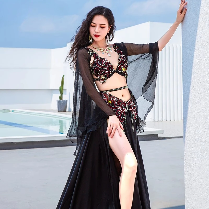 ที่กําหนดเอง Belly Dance เครื่องแต่งกาย 2025 ใหม่เครื่องแต่งกาย Piaoshan Grand Swing กระโปรงการแข่งขันเครื่องแต่งกายชุด